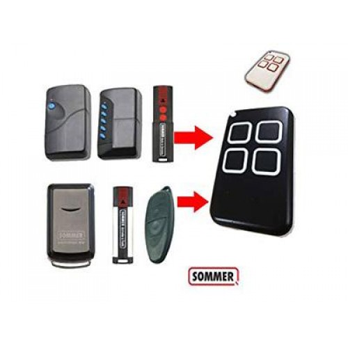 Sommer 4026 TX03-868-4, 2-channel 868MHz remote control. Top quality original remote. 100% compatible with Sommer 4020, Sommer 4031 and Sommer 4025